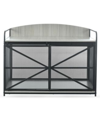 Dog Crate Furniture - Farmhouse End Table