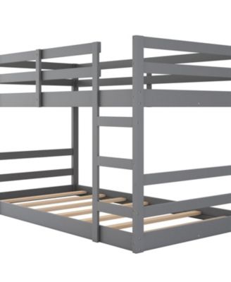 Twin Over Twin Bunk Bed with Ladder