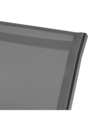 Chaise Lounge Set with Adjustable Mesh Seating