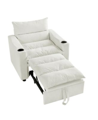 Convertible Sofa Chair Bed - Beige