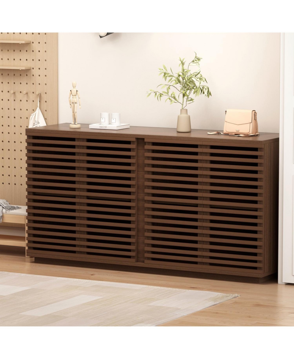 Streamdale Furniture 59.92" Buffet Sideboard with Solid Wood Doors