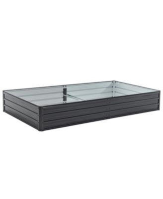 Galvanized Raised Garden Bed - 8x4x1 ft