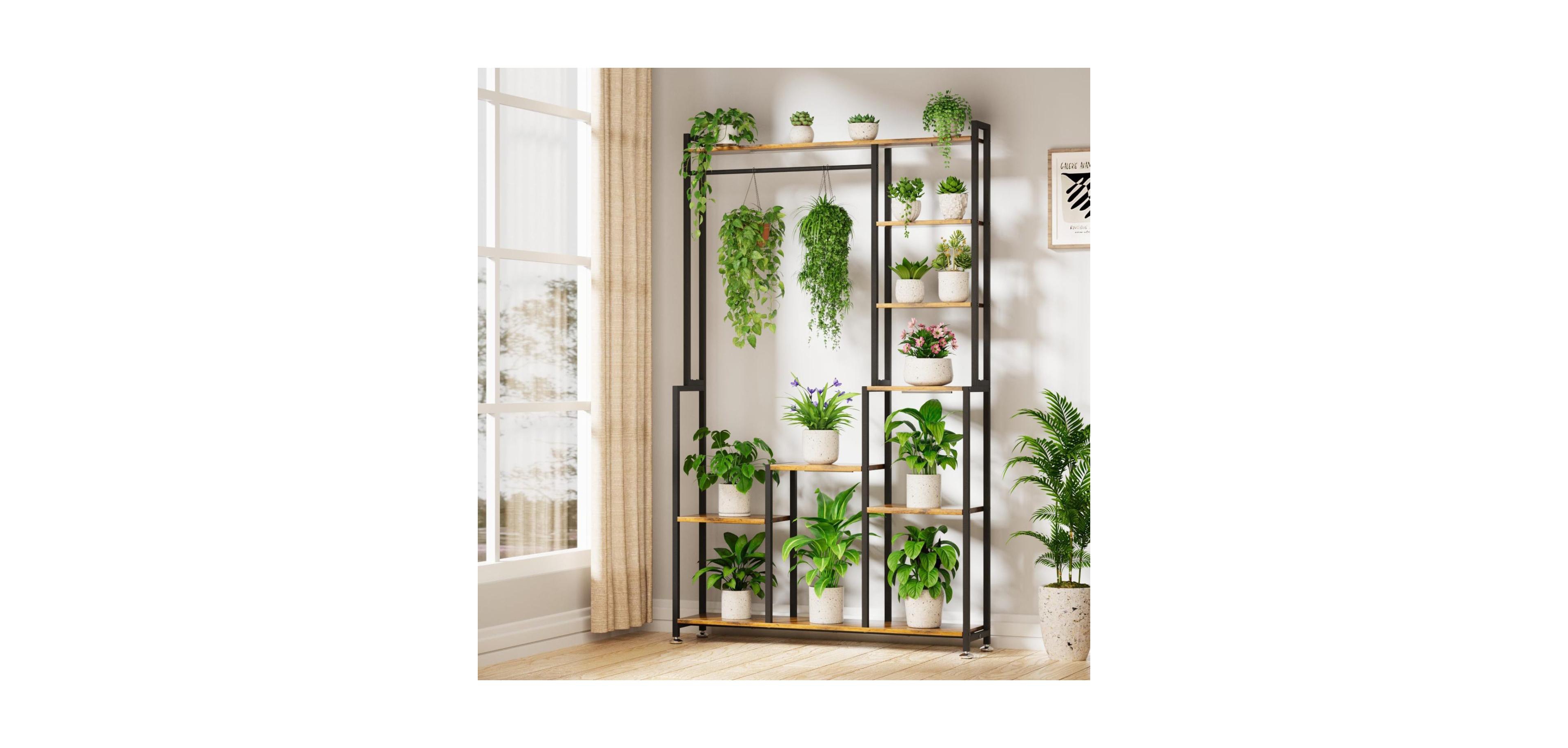 Streamdale Furniture 71" 8-Tier Plant Stand with Grow Light