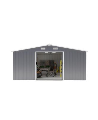 Streamdale Campcraft 10x12ft Steel Storage Shed w/ Windows - 2 Colors