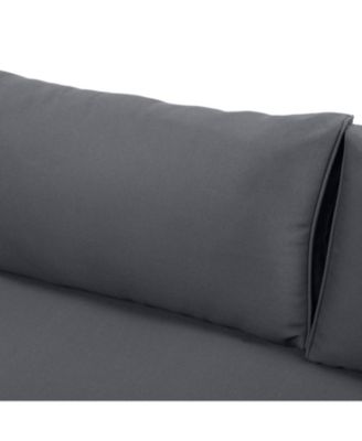 Streamdale Acacia Wood Outdoor Daybed with Rattan Armrests