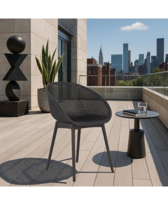 Streamdale Modern Lounge Chairs - Indoor/Outdoor, Warm Grey (2-Pack)