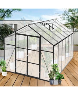 Streamdale 8x12 FT Polycarbonate Greenhouse, Heavy Duty Aluminum Frame