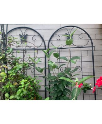 Metal Garden Trellis 2-Pack for Climbing Plants