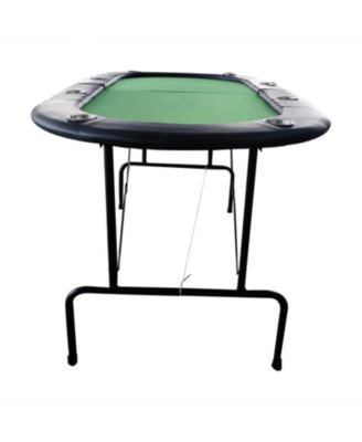 Streamdale Design 73" Foldable Poker Table with Cup Holders #16364 Green