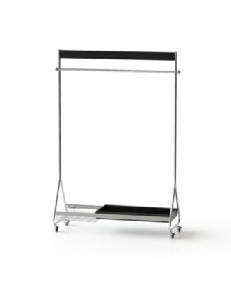 Leon Black Clothes & Hat Rack - Retro Bedroom Storage