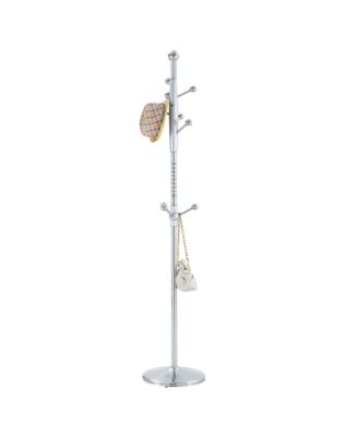 Modern Silver & Gold Coat Rack - 72 Inch, Detachable Bracket