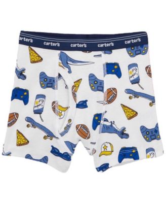 Toddler Boys' Printed Boxer Briefs, 5-Pack Set