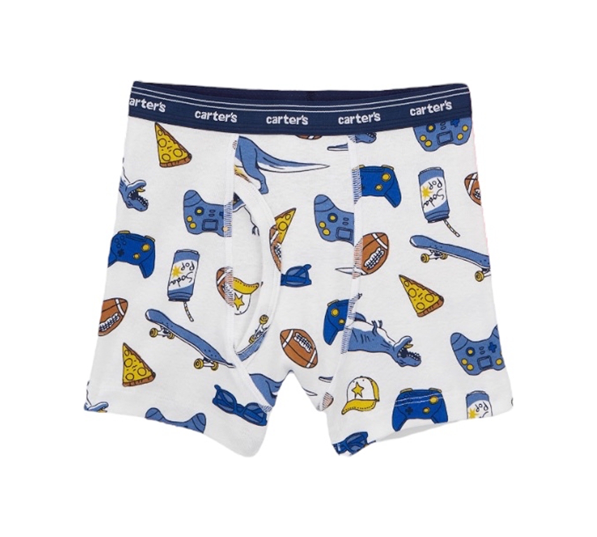 Carter's Little And Big Boys 5-pack Printed Boxer Briefs In Multi