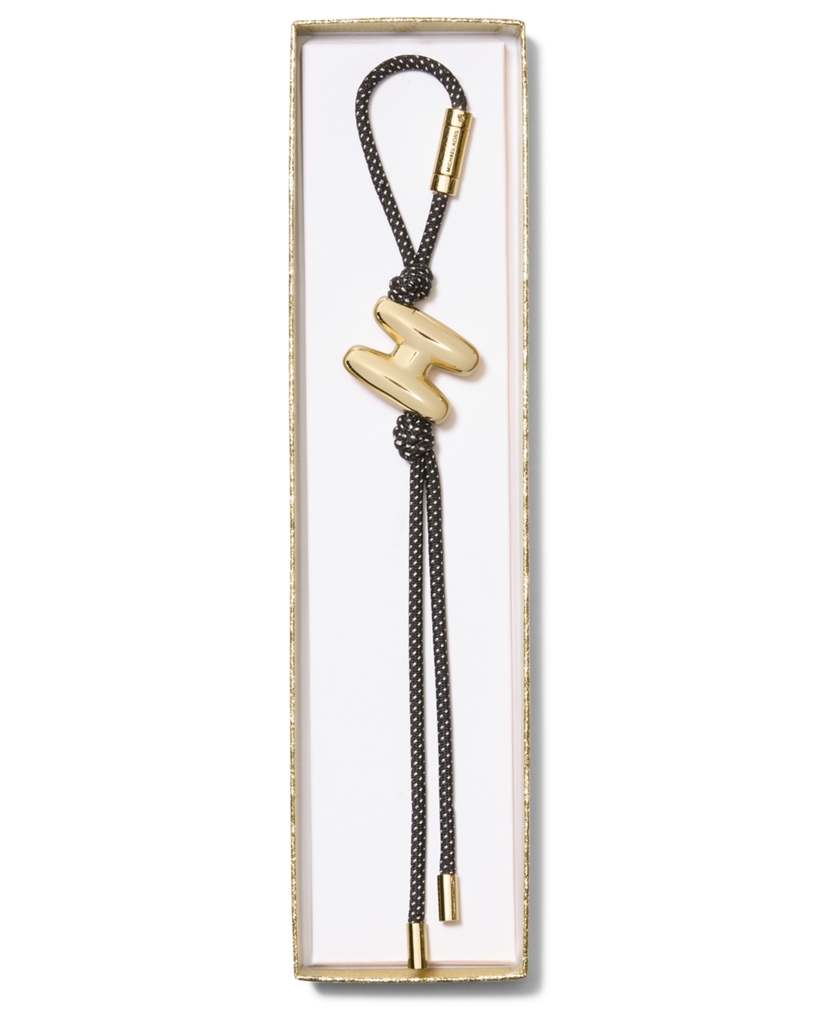 Michael Kors A Bubble Cord Charm In Black