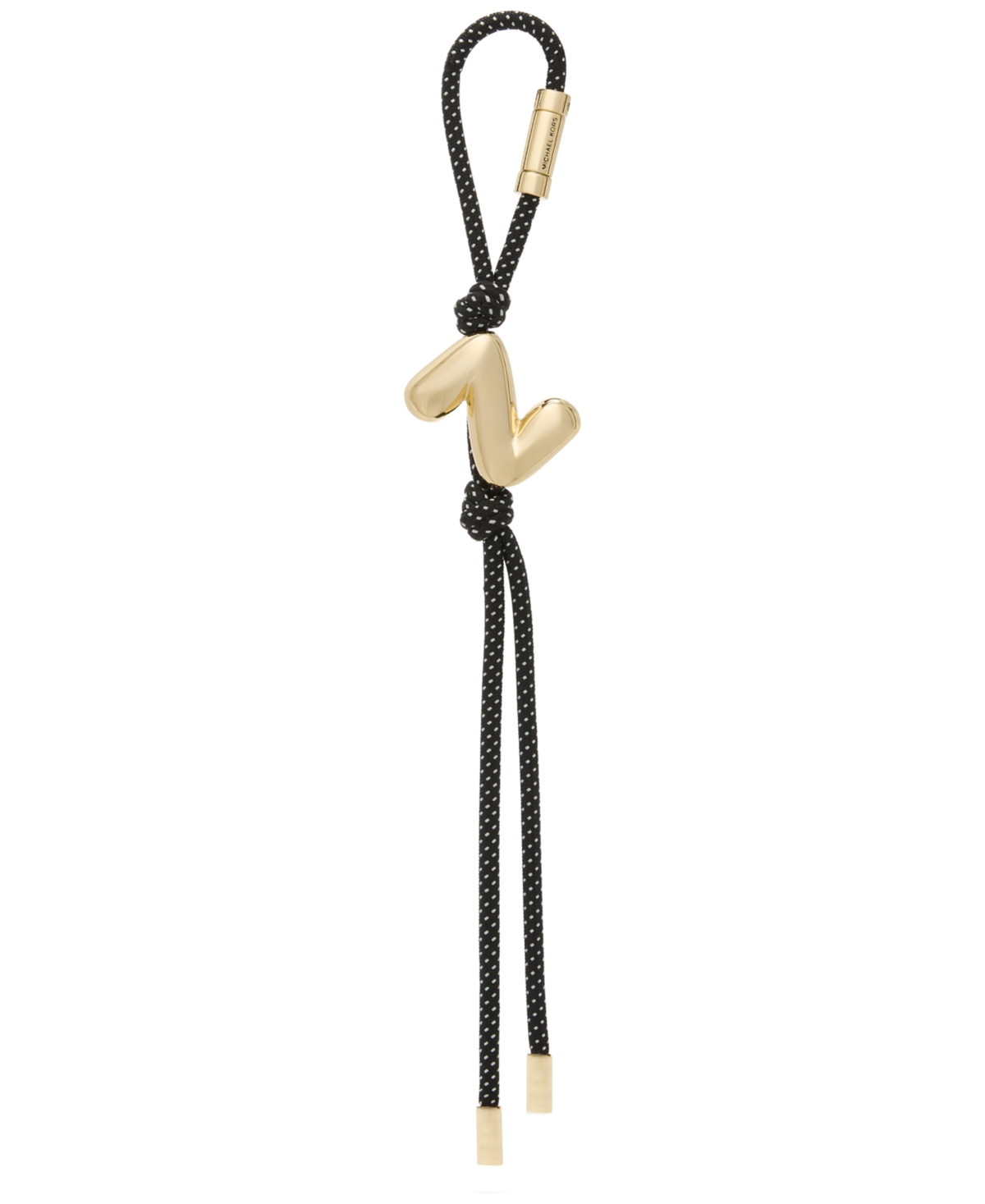 Michael Kors Z Bubble Cord Charm In Black
