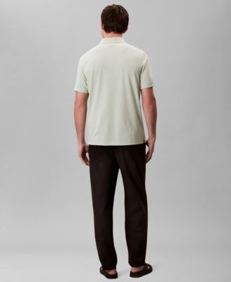 Men’s Short Sleeve Stretch Jacquard Polo Shirt