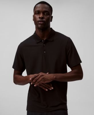 Men’s Short Sleeve Stretch Jacquard Polo Shirt