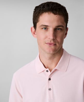 Men’s Short Sleeve Stretch Jacquard Polo Shirt