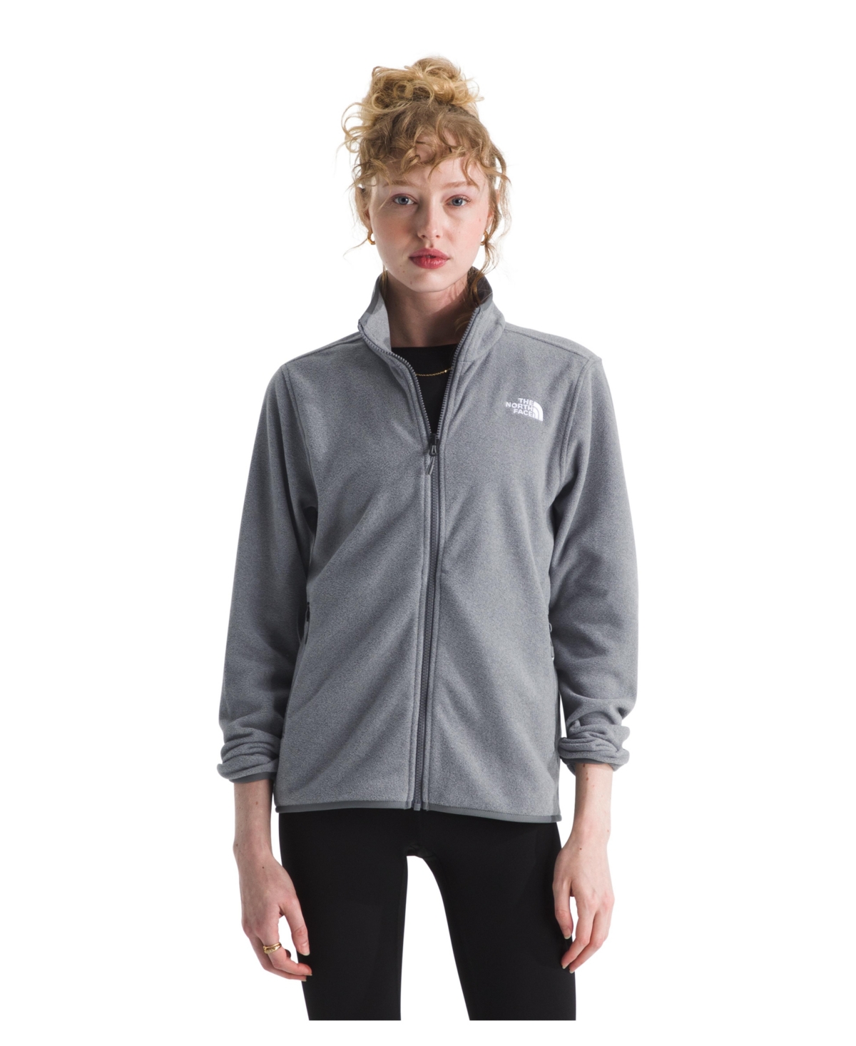 The North Face Women's Glacier Logo Detail Jacket In Gray