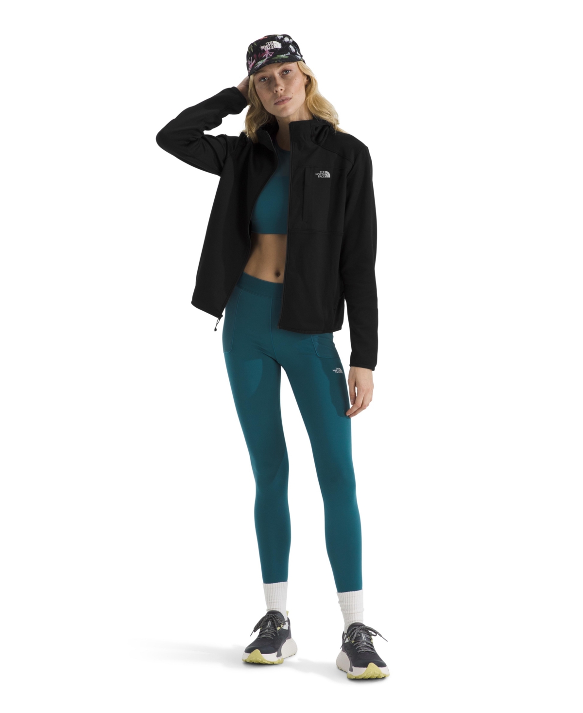 The North Face Women's Performance Fleece Full Zip Hoodie In Black