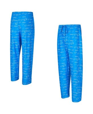 Concepts Sport - Men's Blue Detroit Lions Mosaic All Over Print Pants