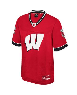 Men's Red Wisconsin Badgers Nothing But The Hits Football Jersey
