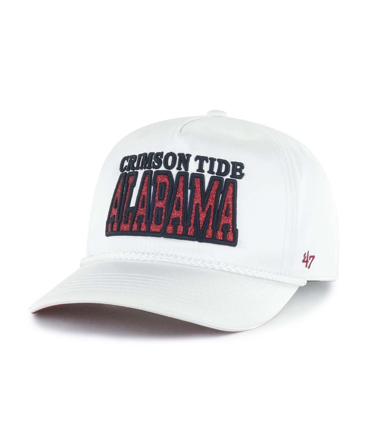 47 Brand Women's White Alabama Crimson Tide Outspoken Hitch Adjustable Hat In White