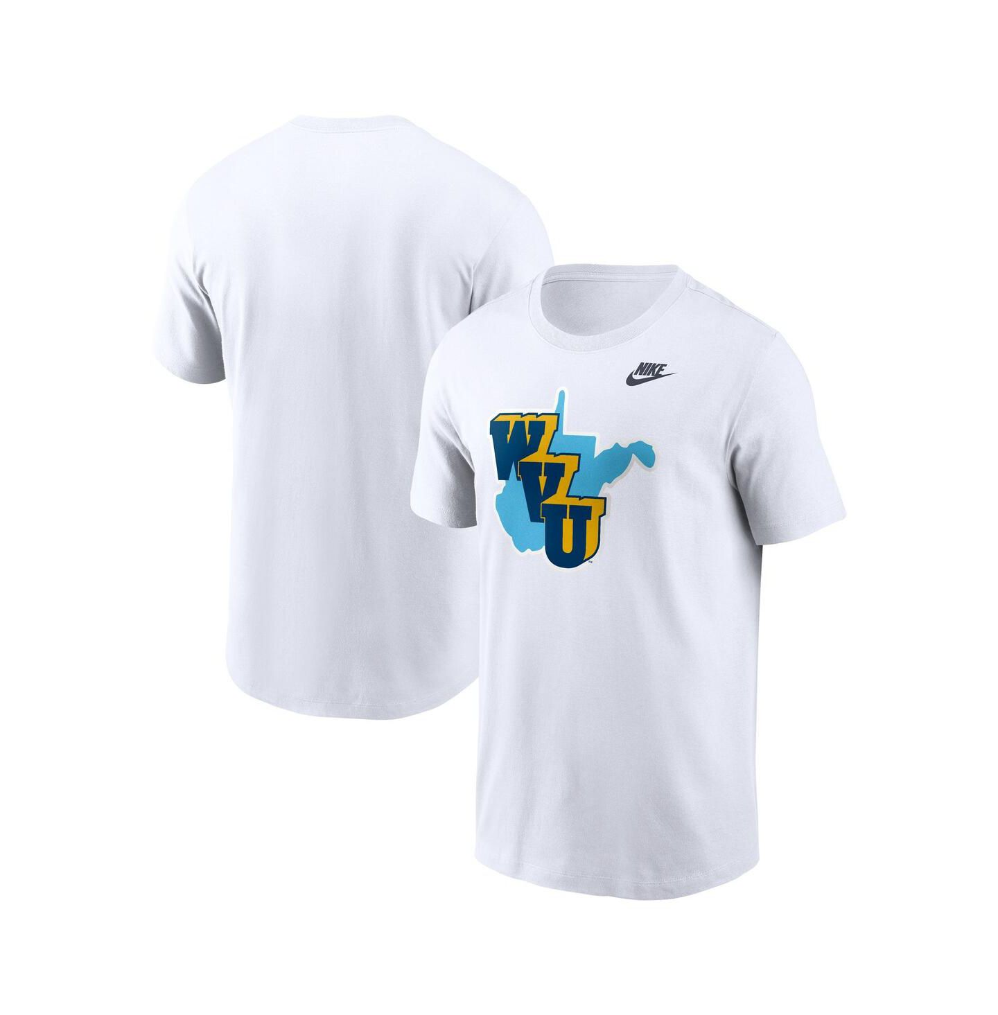 Мужская футболка Nike White West Virginia Mountaineers 1965 Throwback — фото 1