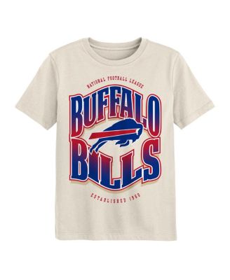 Outerstuff - Big Boys and Girls Cream Buffalo Bills Huddle T-Shirt