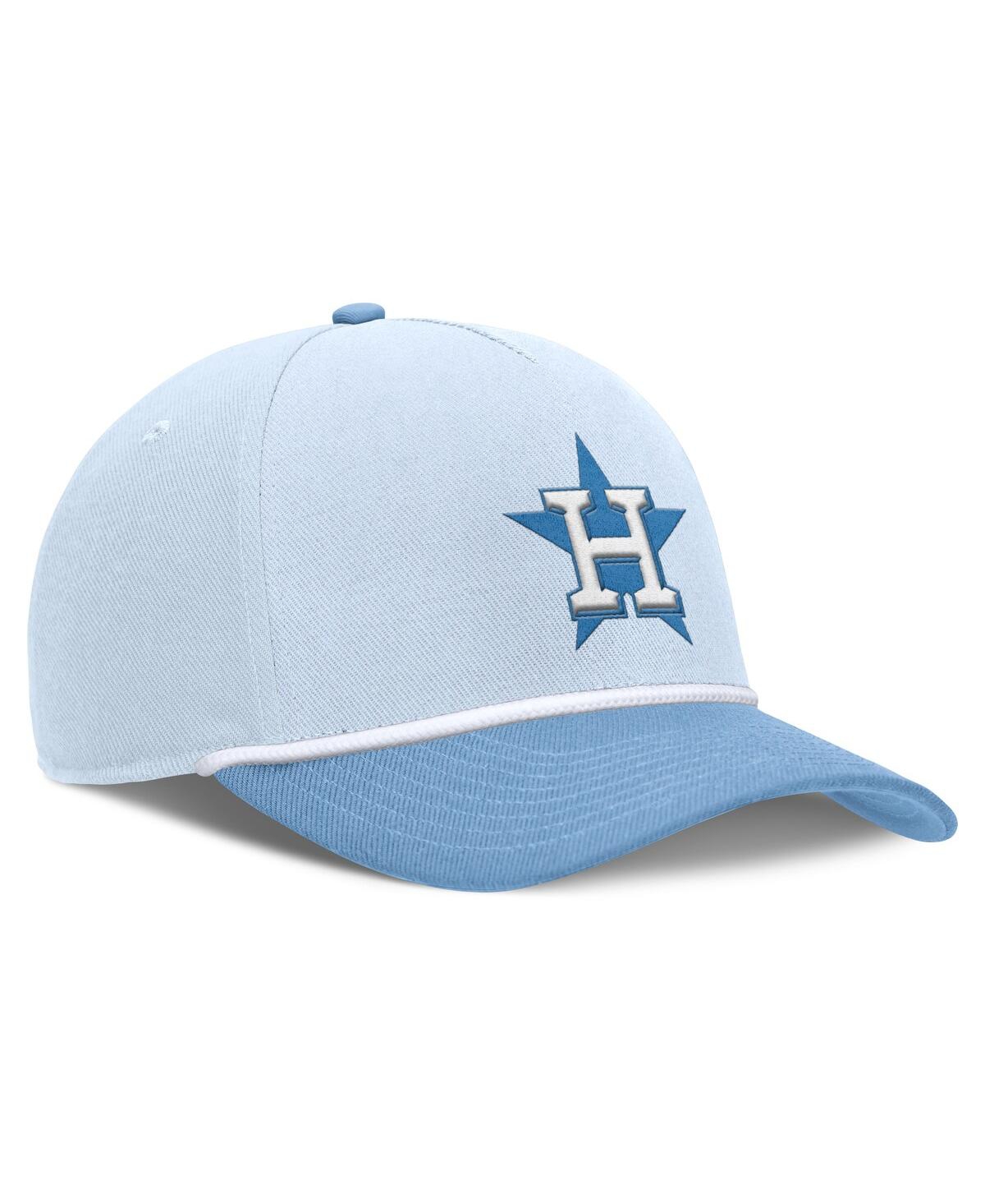 Nike Men's Light Blue Houston Astros Rise Dri-fit Adjustable Hat In Blue