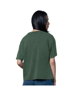 Women's Heather Green Green Bay Packers Oversized Hall of Fame T-Shirt