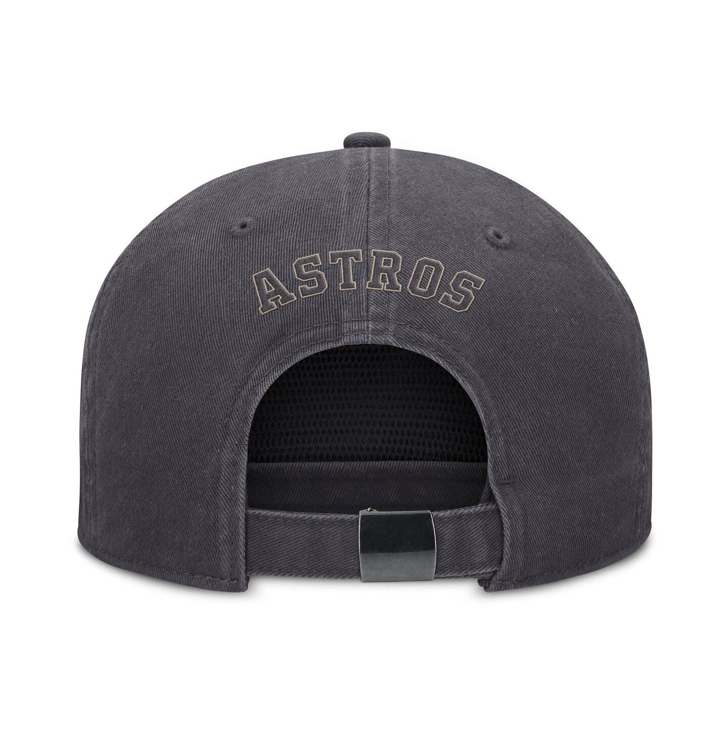 Мужская кепка Nike Anthracite Houston Astros Monotone Pro Adjustable Hat — фото 2