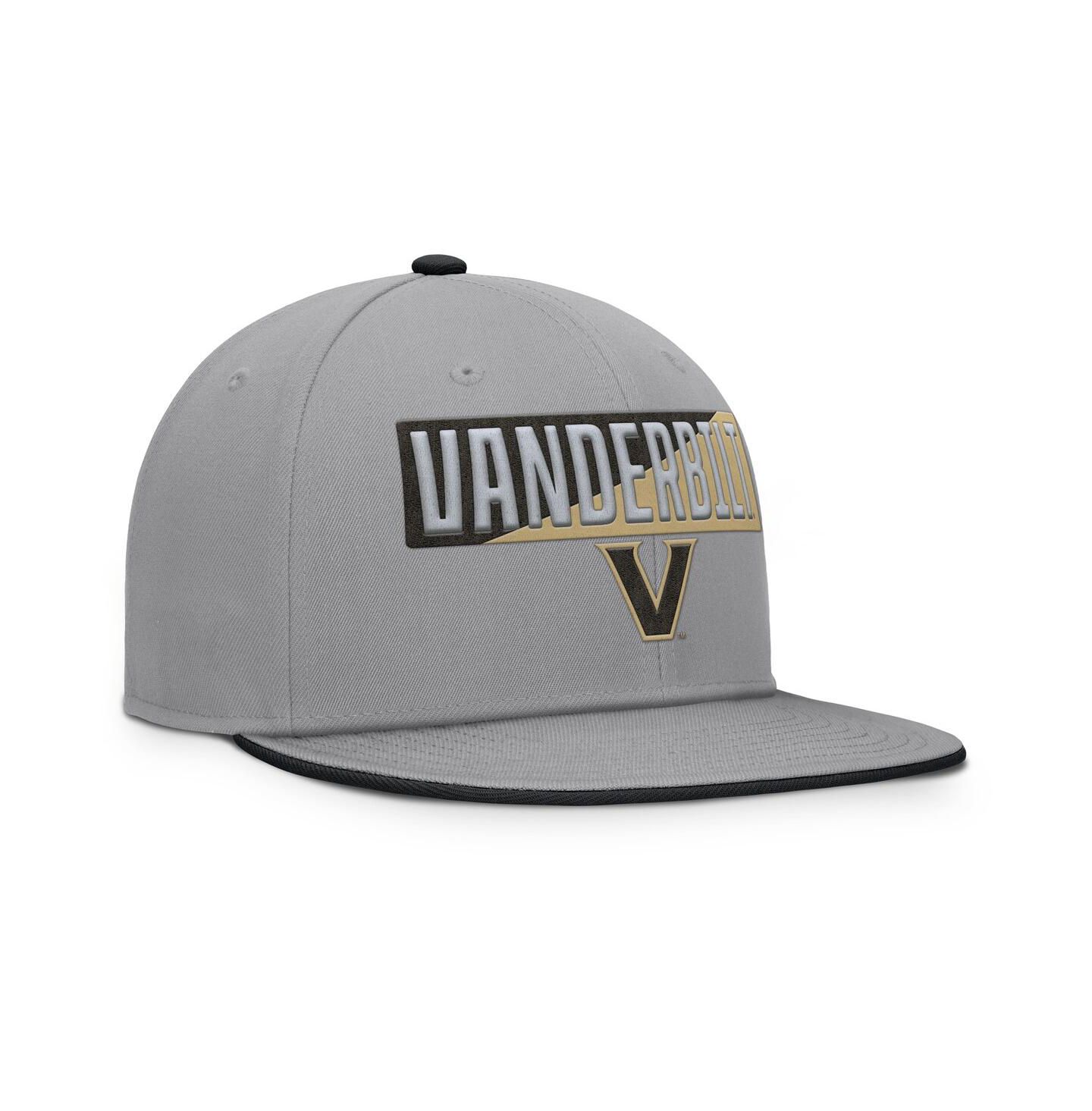 Мужские головные уборы Fanatics Gray Vanderbilt Commodores Duo Snapback Hat — фото 3
