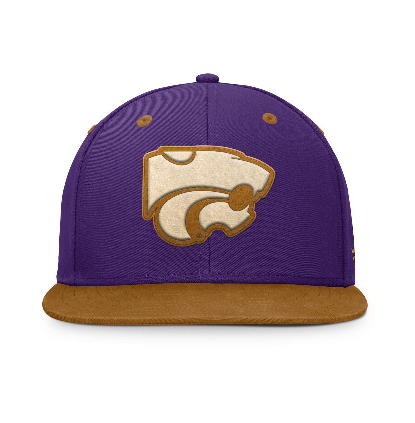 Мужская кепка Fanatics Purple/Brown Kansas State Wildcats NoBo Fitted Hat — фото 4