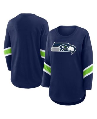 Fanatics - Women's College Navy Seattle Seahawks Redzone 3/4-Sleeve T-Shirt