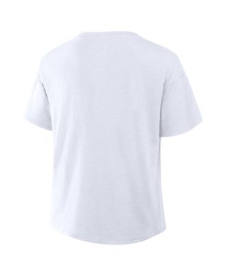 Women's White Arizona Cardinals Redzone Slub Boxy T-Shirt