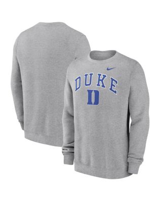 Nike - Men's Gray Duke Blue Devils Arch Pullover Sweatshirt