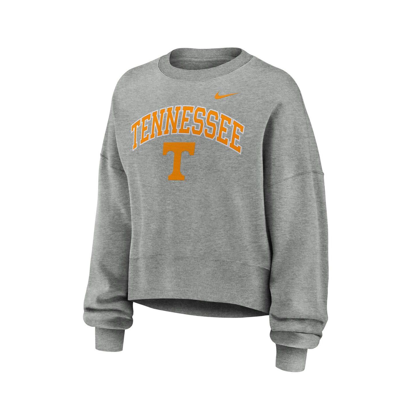 Женская толстовка Nike Heather Gray Tennessee Volunteers Oversized Phoenix Arch Pullover — фото 3