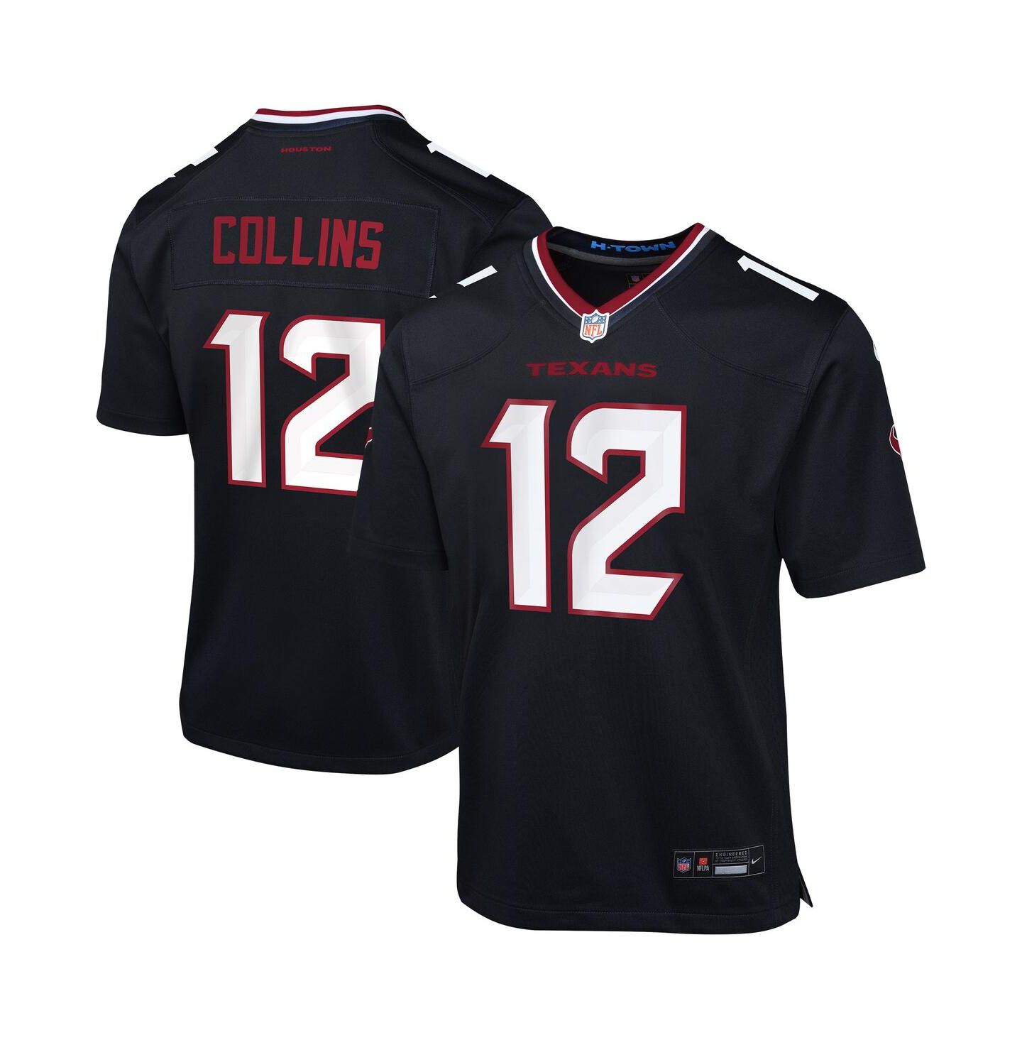 Детское джерси Nike Nico Collins Houston Texans Team Game, Navy — фото 1