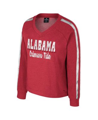 Women's Crimson Alabama Crimson Tide Treasures Long Sleeve V-Neck T-Shirt