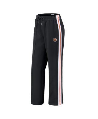 Women's Black Cincinnati Bengals Color-Block Straight Leg Pants