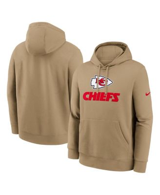 Nike - Men's Tan Kansas City Chiefs Best Season Rewind Club Pullover Hoodie