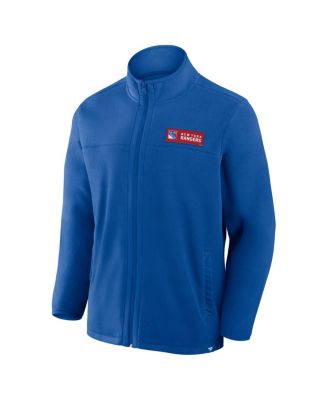 Men's Blue New York Rangers Home Ice Fleece Full-Zip Jacket