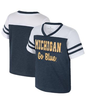 Colosseum - Girls Toddler Navy Michigan Wolverines Space Opera T-Shirt