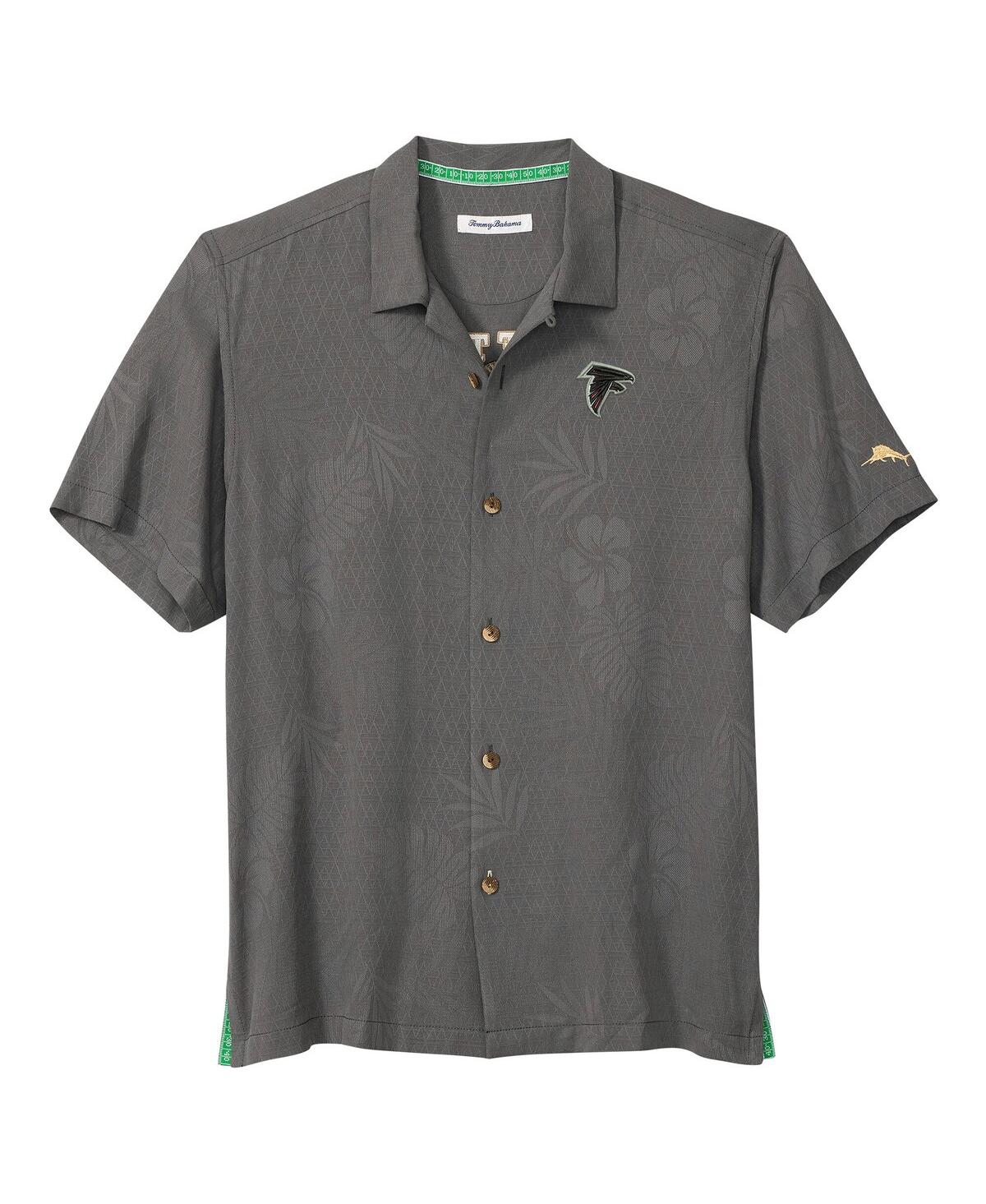 Tommy Bahama Men's Gray Atlanta Falcons Catch Of The Day Button-up Shirt In Green