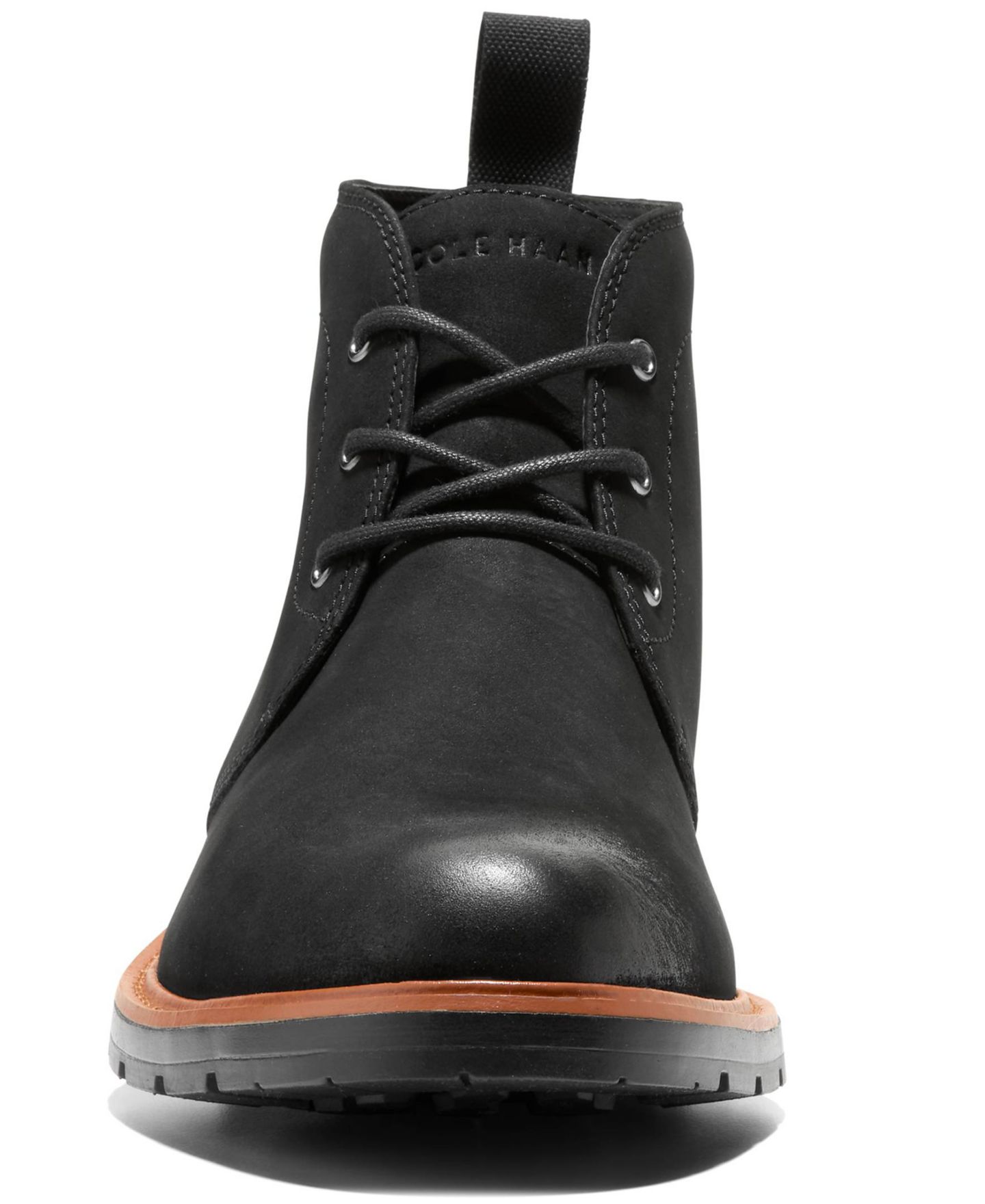 Мужские ботинки Cole Haan Chamberlin Grand Chukka Lug Sole, цвет: Чёрный нубуковый — фото 9