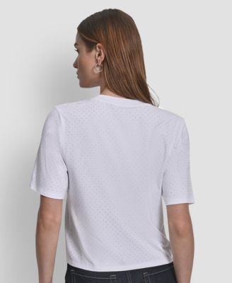 Women's Embellished Crewneck Top