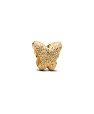 Gold Plated Textured Butterfly Mini Charms
