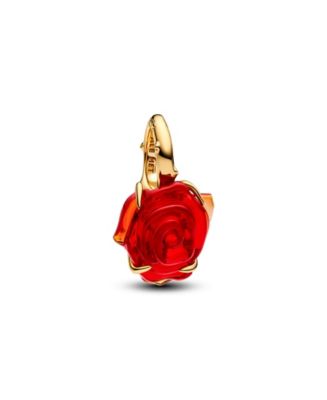 Pandora Disney Beauty and the Beast Enchanted Rose Dangle Charms - Macy's