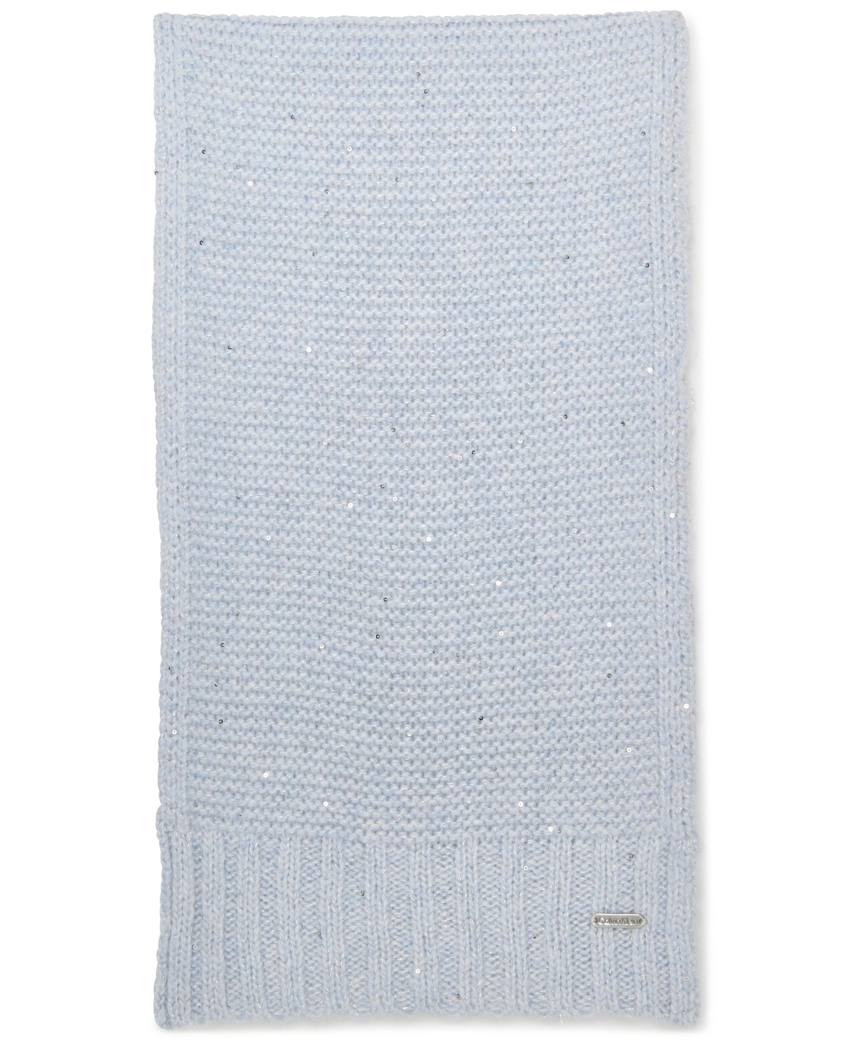 Calvin Klein 2-piece Mini Sequin Hat And Scarf Set In Blue